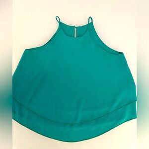 Green tank top woman’s blouse